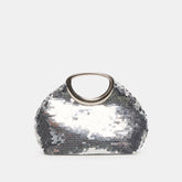 ALINA HANDBAG SILVER SEQUIN