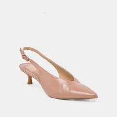 ALENNA HEELS WHISKEY CRINKLE PATENT