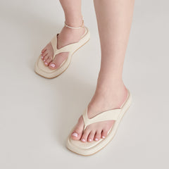 ADIN SANDALS IVORY LEATHER