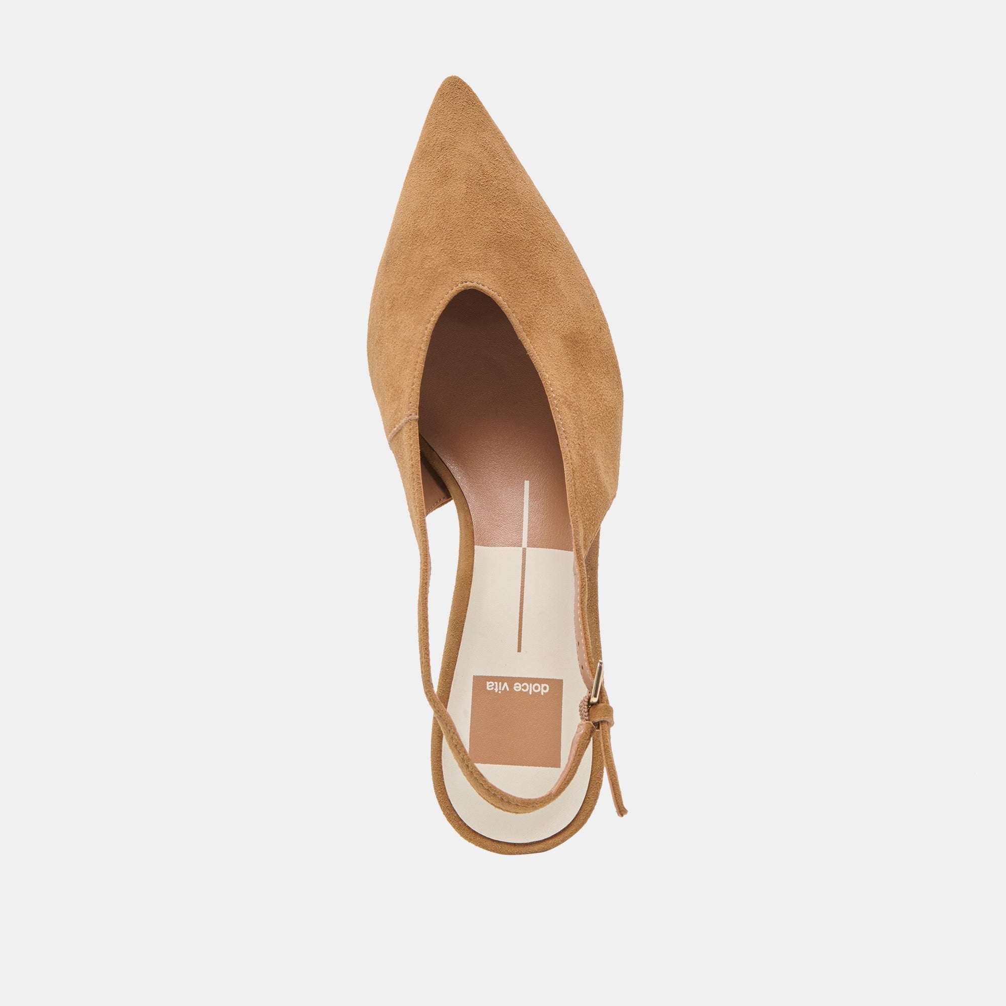 ALENNA HEELS LT BROWN SUEDE