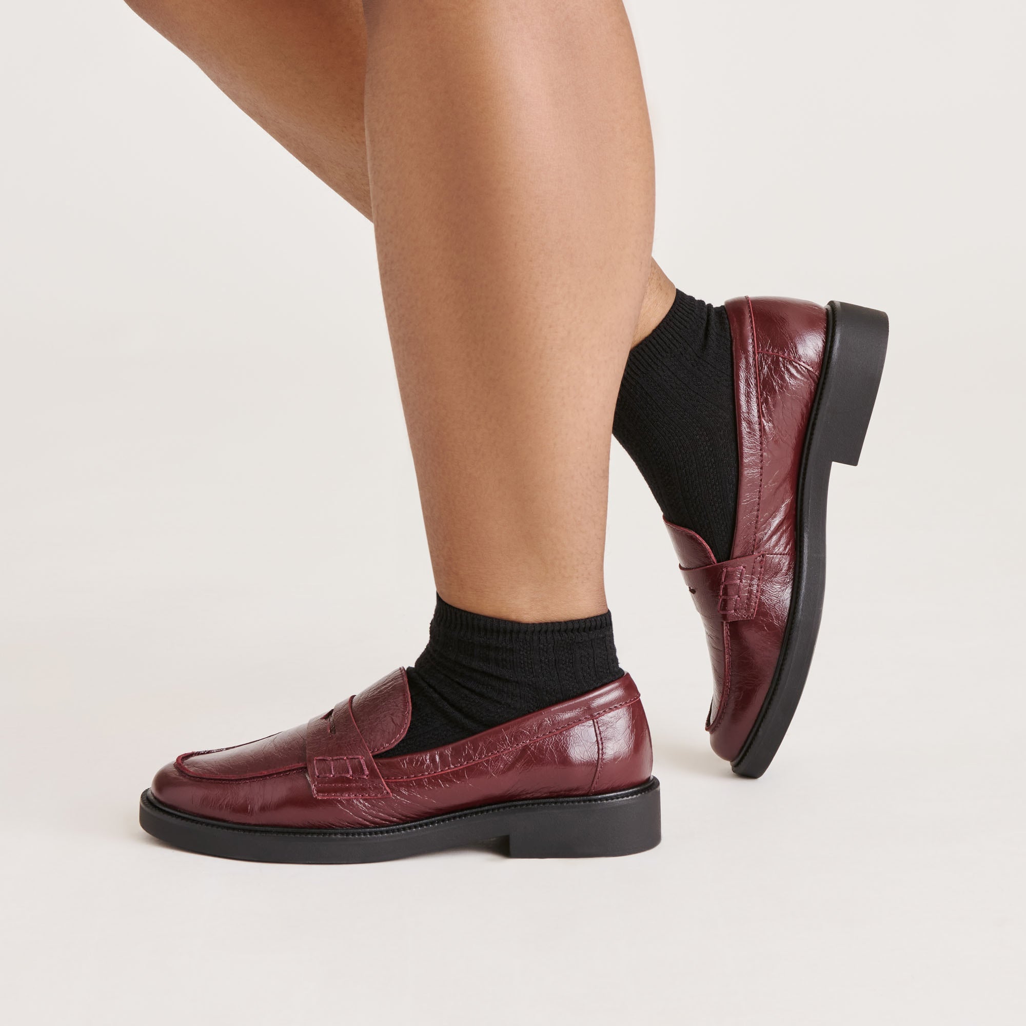 3 PACK CABLE ANKLET SOCKS BLACK WHITE