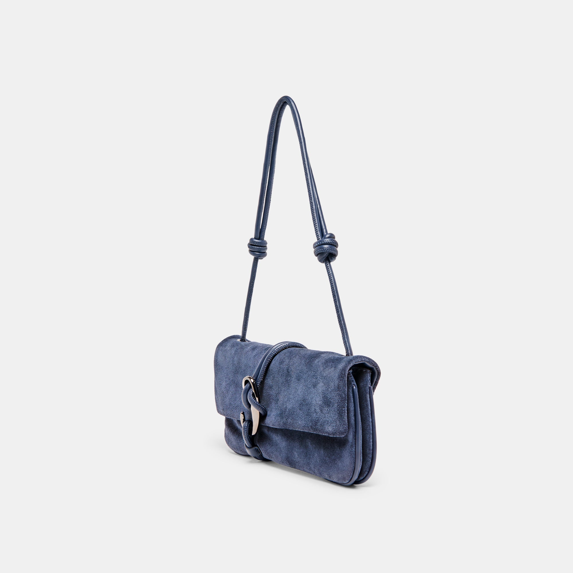 ALICE SHOULDER BAG NAVY SUEDE