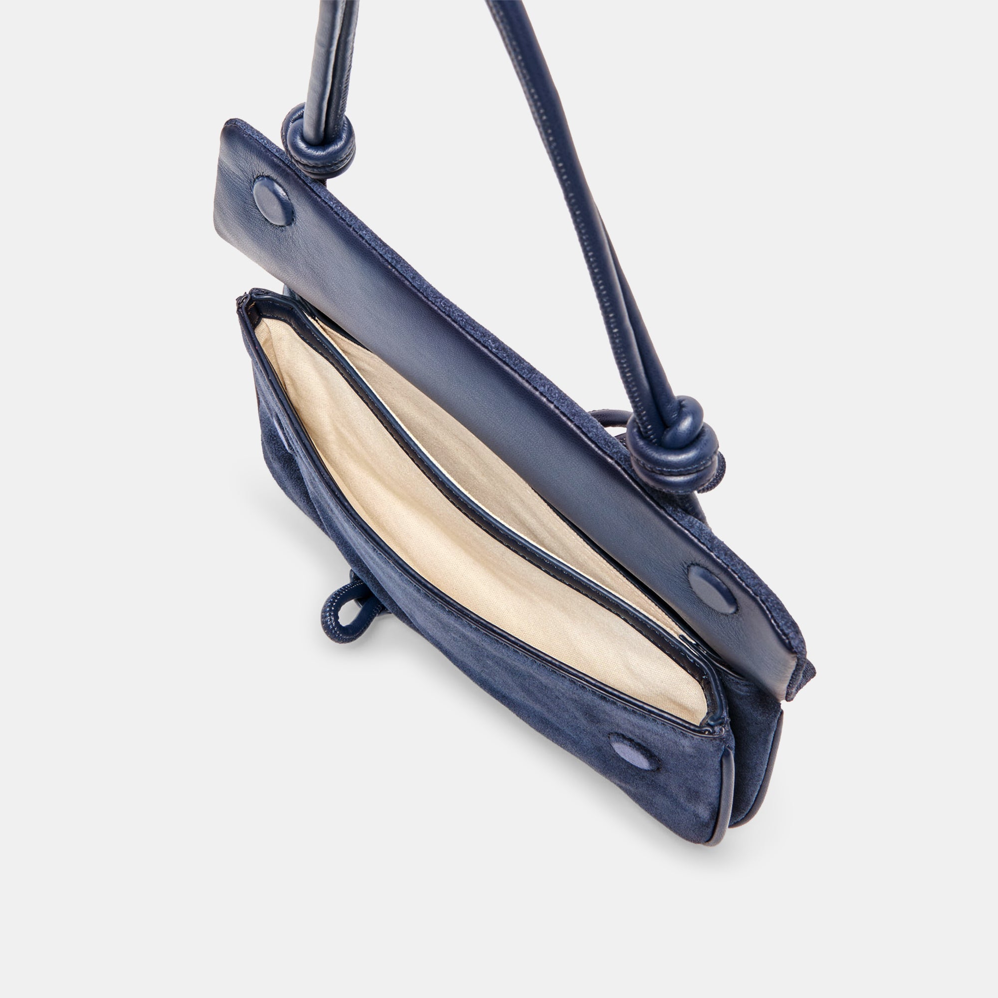 ALICE SHOULDER BAG NAVY SUEDE