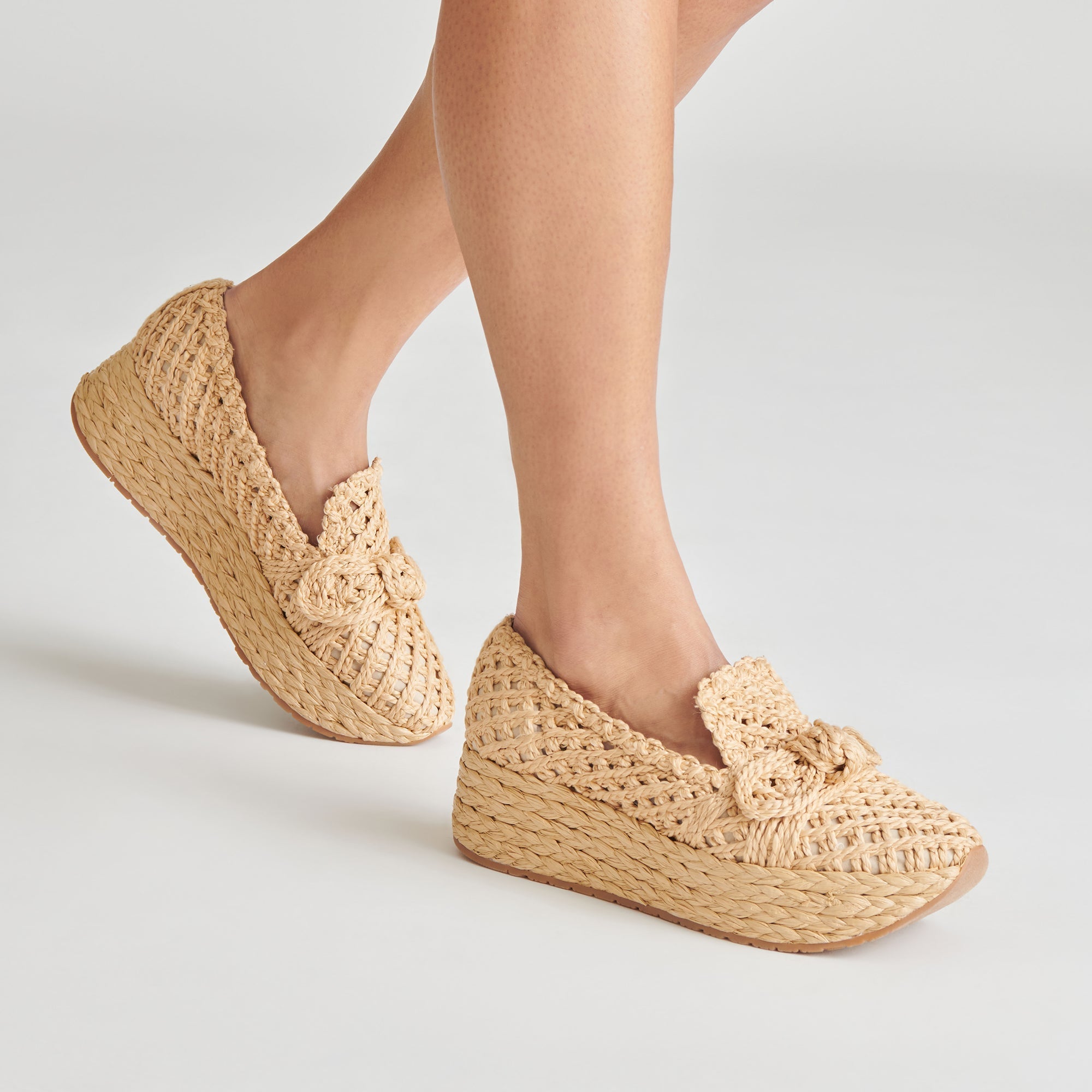 JAKA SNEAKERS LT NATURAL RAFFIA - re:vita