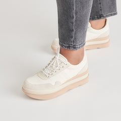 JAYNE SNEAKERS WHITE NUBUCK