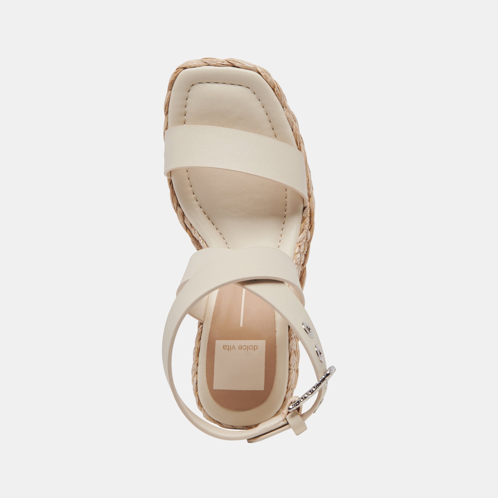 ALDONA WEDGES IVORY LEATHER - re:vita